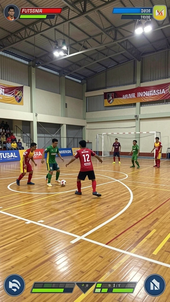 Pemandangan indah yang menambah atmosfer permainan.