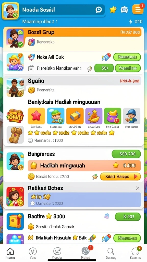 Tampilan antarmuka yang menarik dan modern.