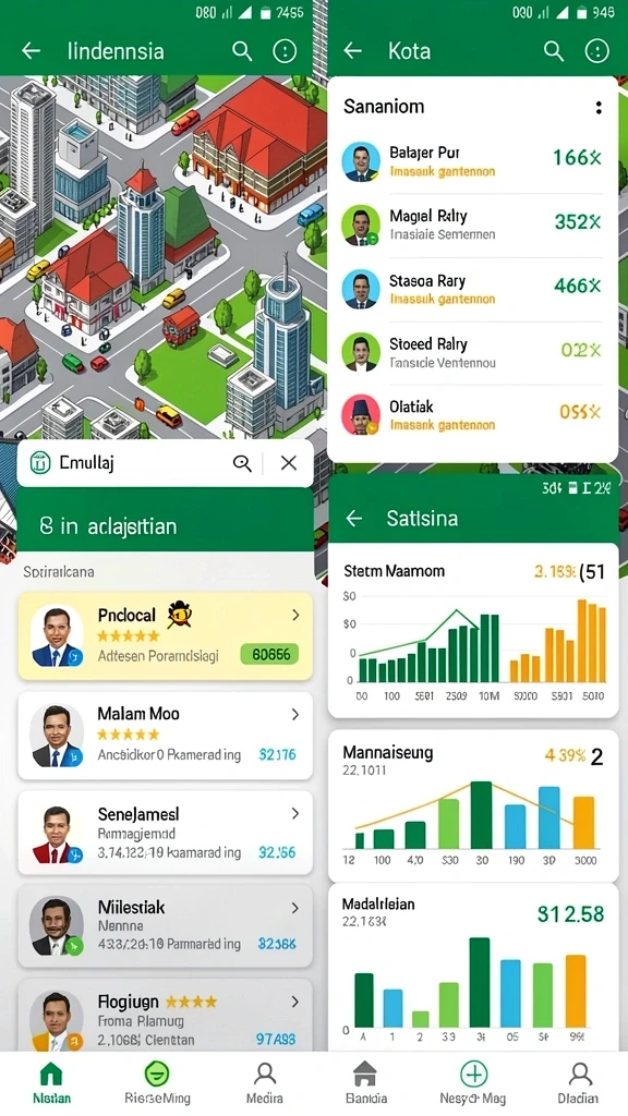 Mode multiplayer yang memungkinkan bersaing dengan teman-teman.