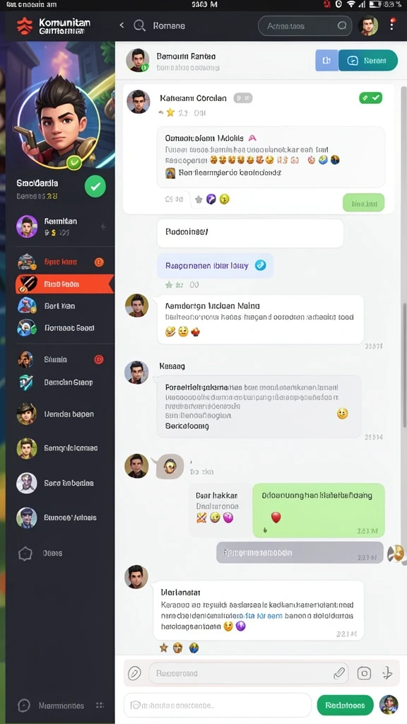 Fitur komunitas di ASIKTOTO yang mendukung interaksi.