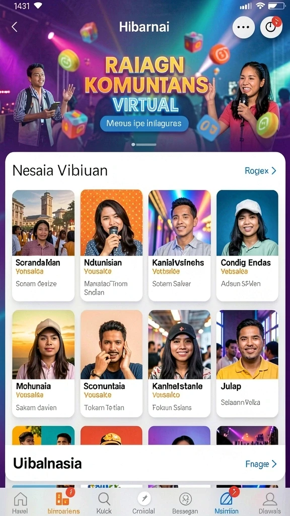 Tampilan antarmuka yang menarik dan user-friendly.