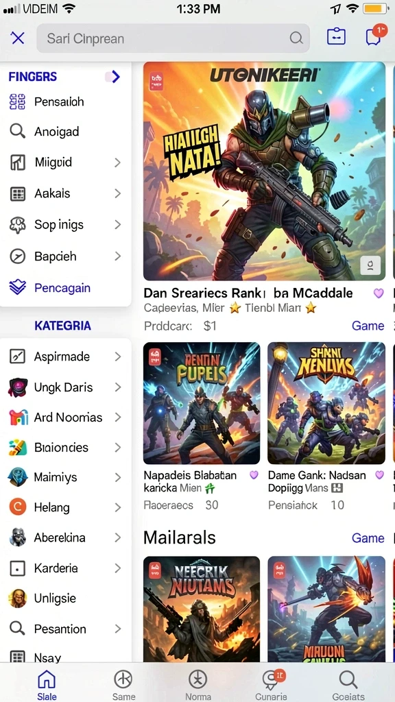 Diverse level dan mode permainan yang menarik.