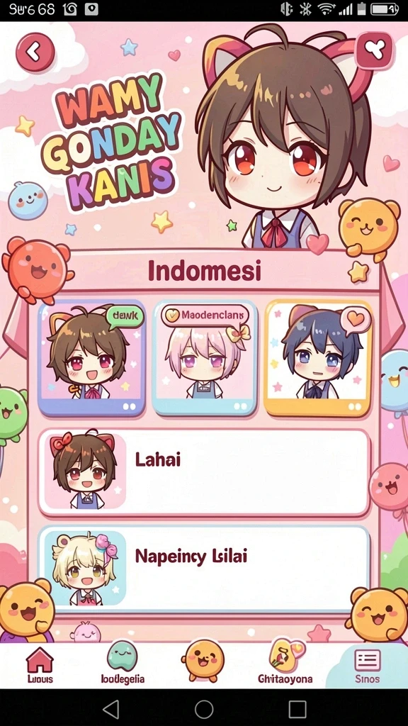 Berbagai karakter unik untuk dipilih dan dimainkan.