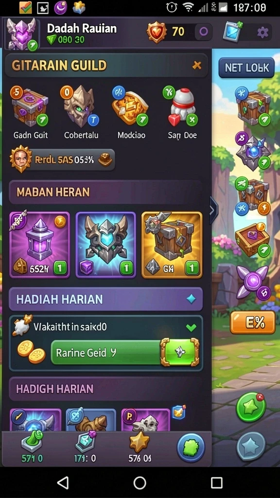 Tampilan awal yang menarik dan intuitif.