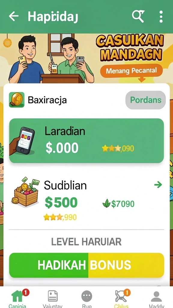 Berbagai karakter menarik untuk dipilih dan dimainkan.