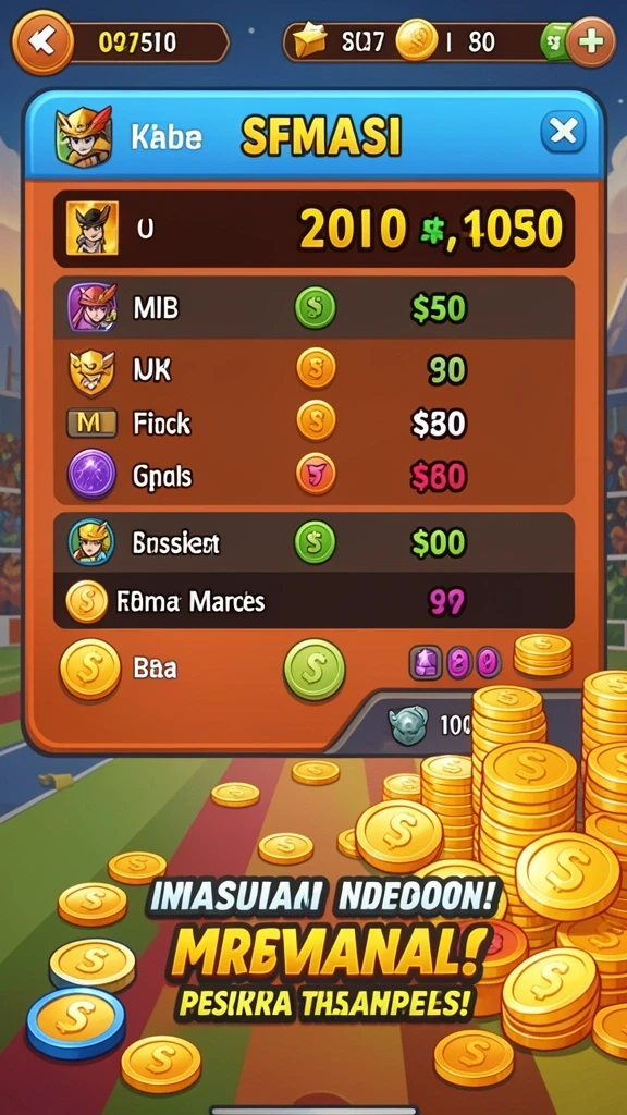 Fitur game yang beragam dan menantang.