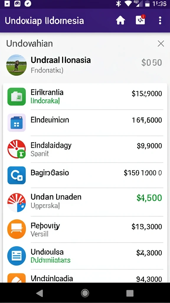 Tampilan antarmuka yang user-friendly dan menarik.