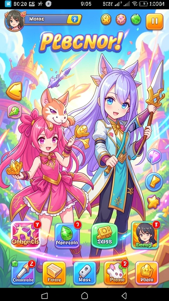 Screenshot menunjukkan tampilan level permainan yang menantang.