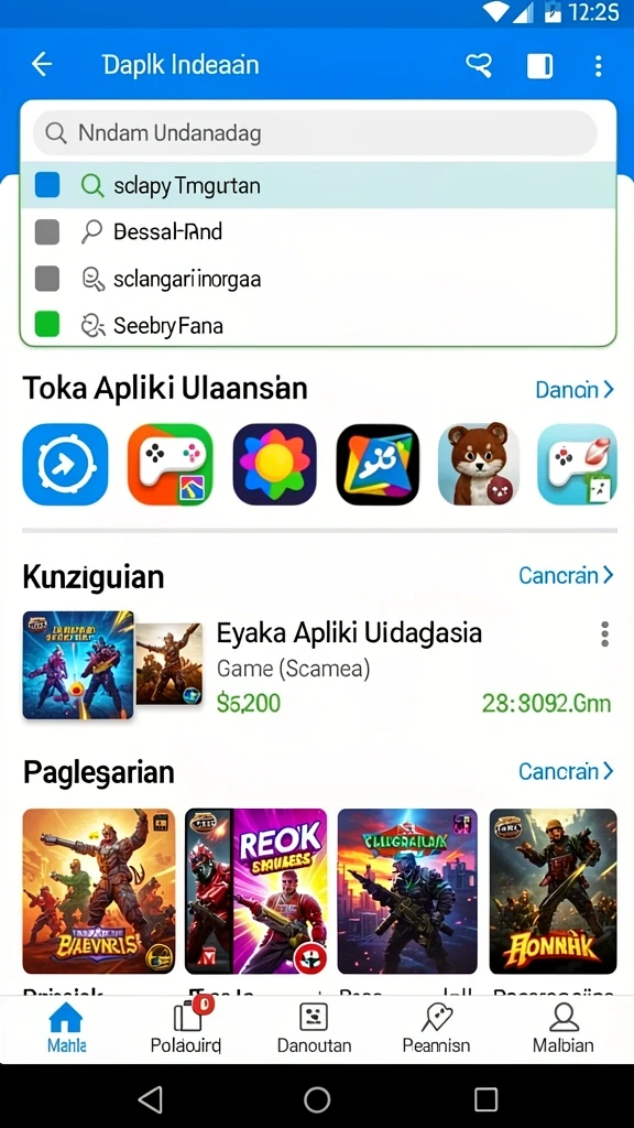 Tampilan menu utama KAMARTOTO yang menarik.