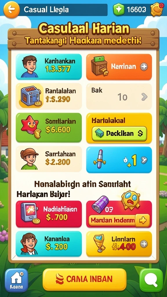 Berbagai karakter unik untuk dipilih dan dimainkan.