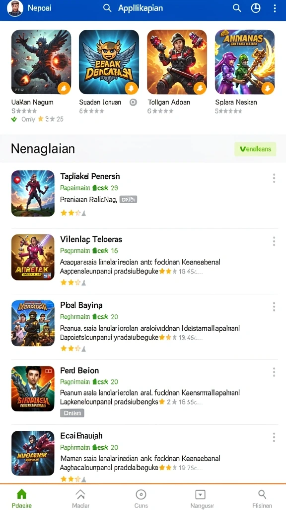 Tantangan level yang penuh dengan aksi dan strategi.