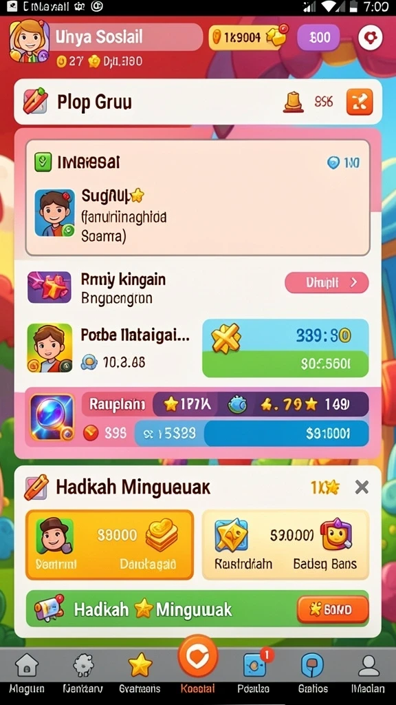 Tampilan awal yang menarik dan mudah dipahami.