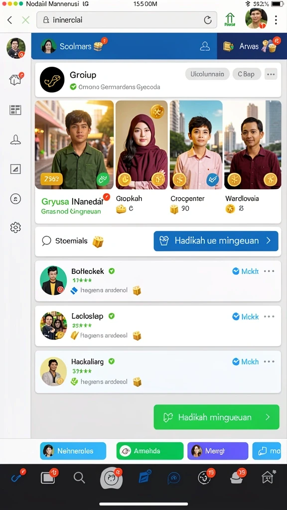 Pengalaman bermain yang menyenangkan dengan komunitas.