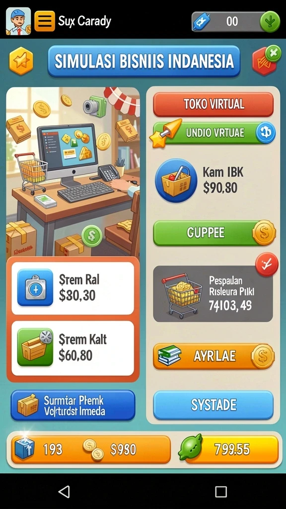 Screenshot menampilkan grafis menawan dari dunia game.