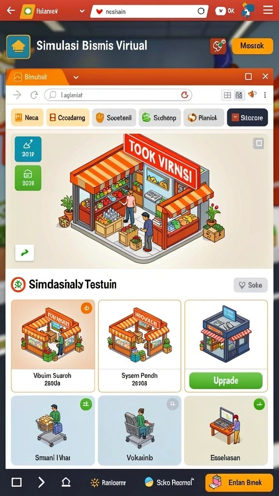 Tangkapan layar menunjukkan karakter utama dalam misi pertama.